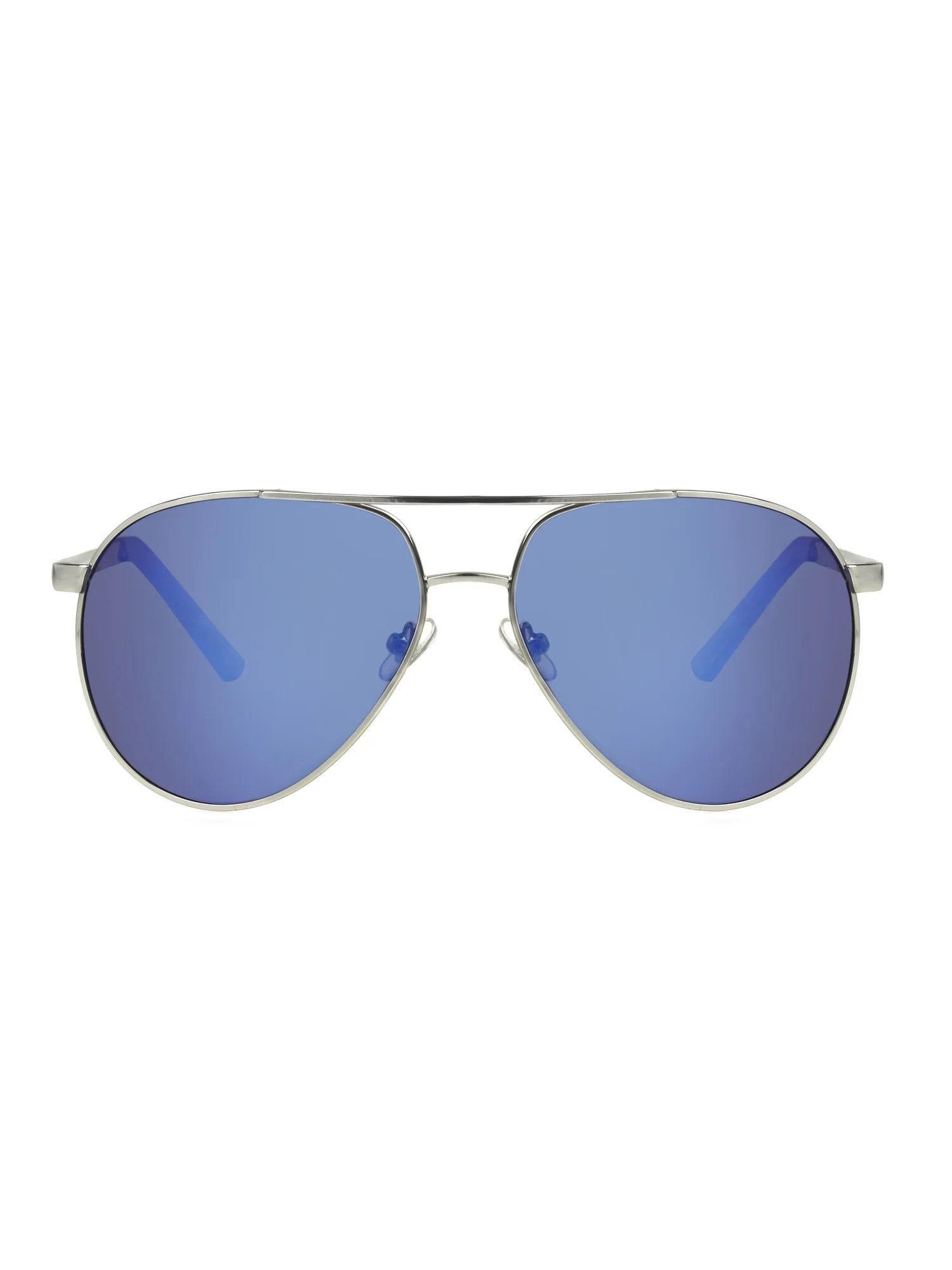 Foster Grant Mens Aviator Silver Adult Sunglasses Matte Silver | Walmart (US)