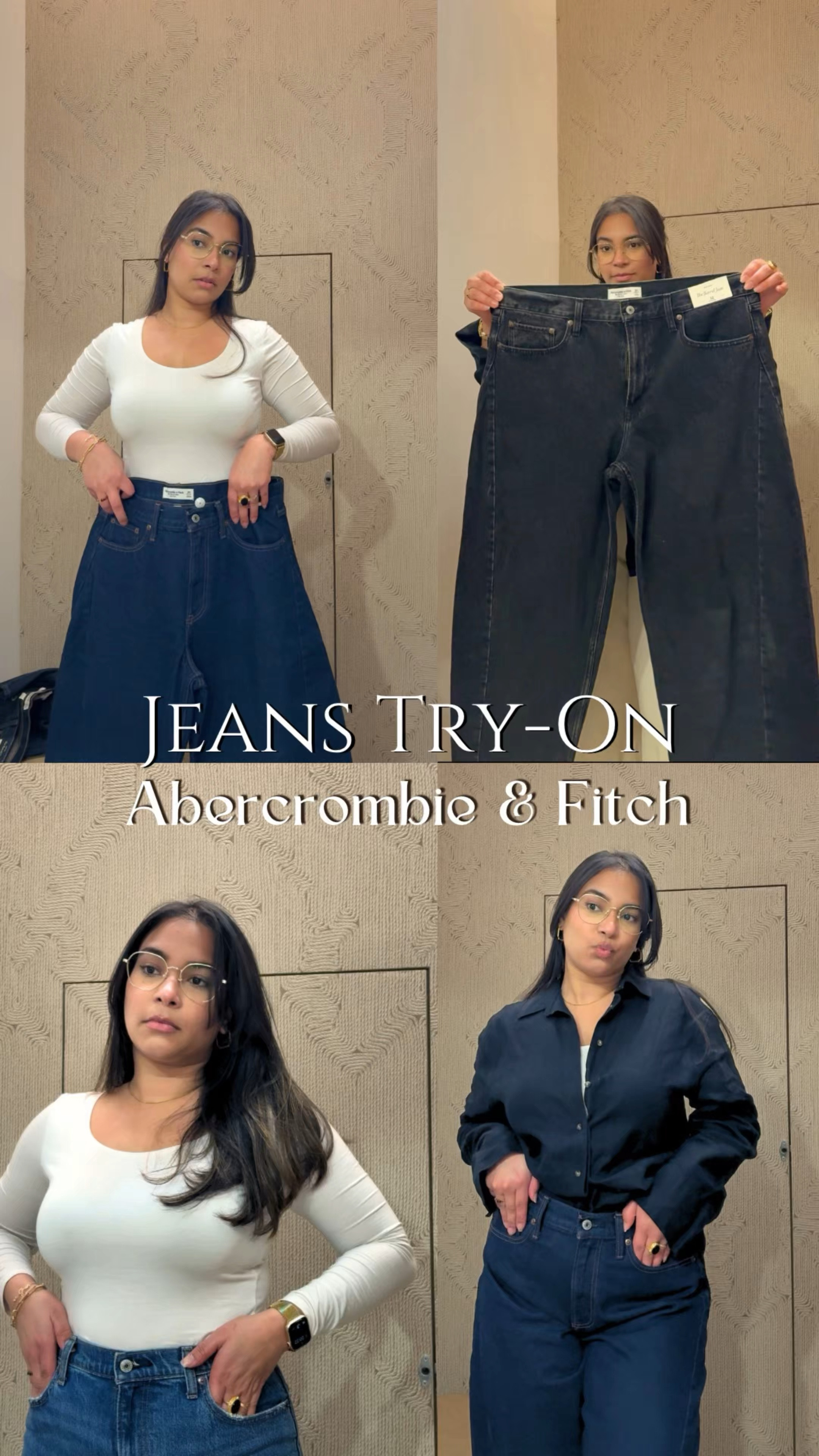Trying on Abercrombie jeans! Both came home with me!! 

#LTKFashionMonth #LTKuk #LTKmodest