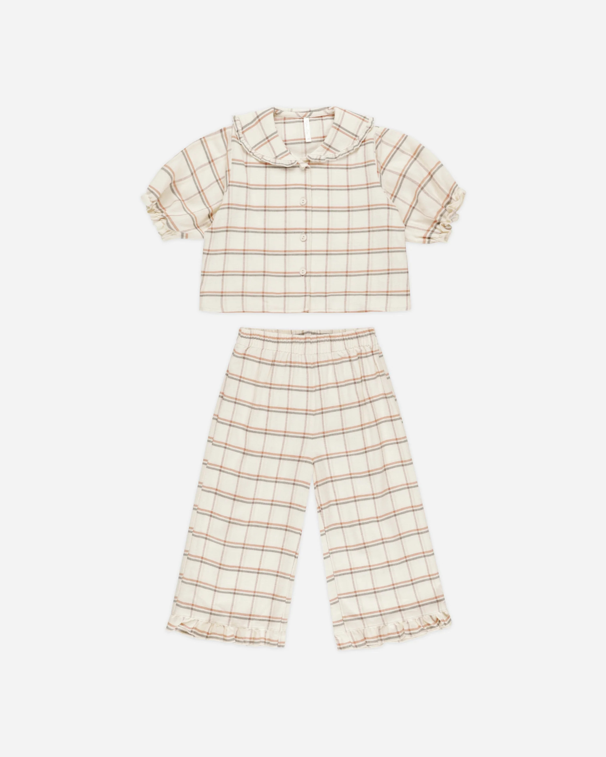 Ruffle Pajamas || Holiday Plaid | Rylee + Cru