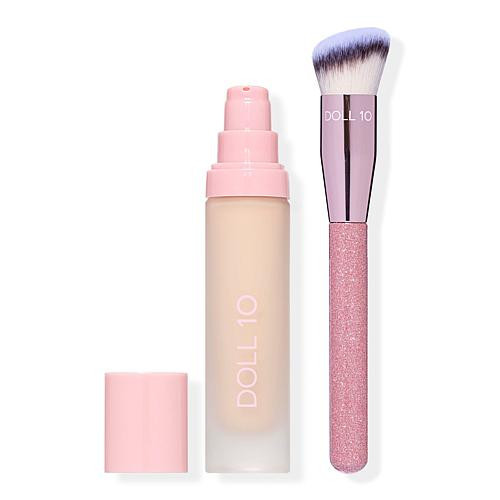 Doll 10 T.C.E. Super Coverage Makeup with Brush - Tan | HSN