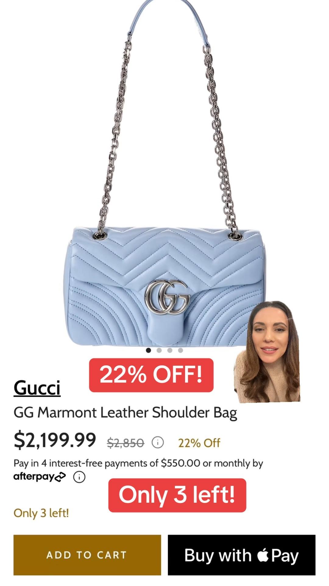 Gucci Marmont bag sale! 22% off!

#LTKSeasonal #LTKItBag #LTKSaleAlert