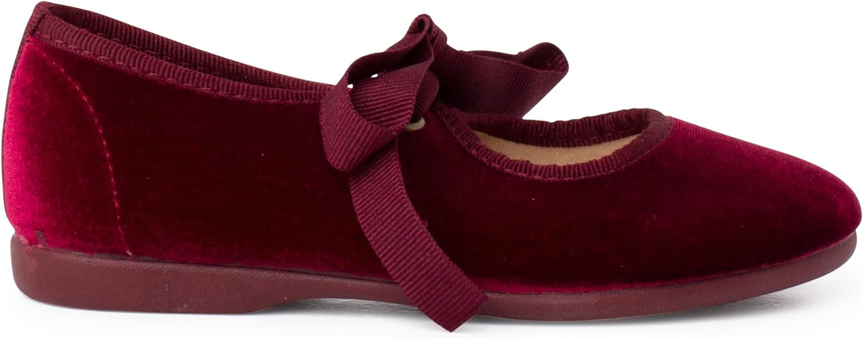 Girls Velvet Mary Jane with Faille Bow | Amazon (US)