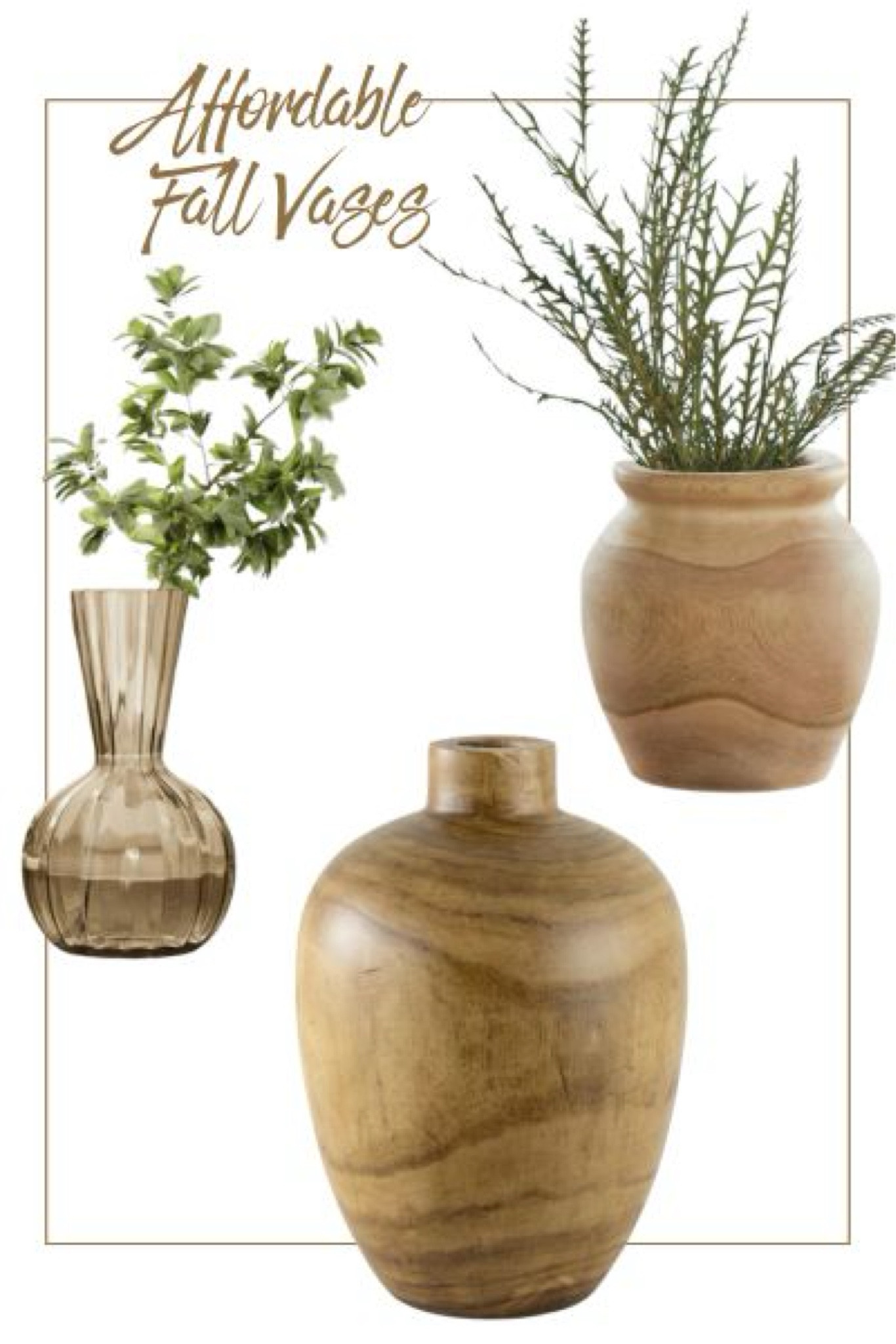 I love all the Fall leafs and flowers!!!

Even better than Pumpkin Spice. I love Fall foraging! I need a new vase or two for those beauties I'll soon be harvesting. 

Like this gorgeous glass one that's less than $7!!!, and this first wood one by Dave and Jenny Marrs (Big fan of these two), and this wood one that's a bit larger and more contemporary shape.

All are at unbelievable prices (less than $25)

#fallfeels #falldecor #fallforaging 


#LTKhome #LTKSeasonal #LTKfindsunder50