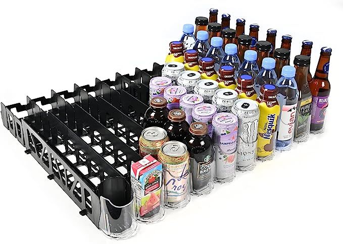Spring Push Drink Dispenser and Organizer for Beverages, Bottles and Cans – Commercial and Home... | Amazon (US)