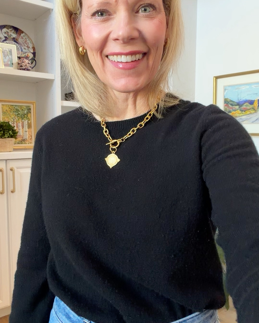 My OOTD! Wearing this $50 cashmere sweater again with some of my new favorite jeans. They remind me of a designer pair I have but I honestly like these better. Love that you can pick different lengths. I bought my regular size!  My waterproof suede booties are perfect for the slushy weather!

#LTKdayinmylife #LTKootd #LTKSaleAlert