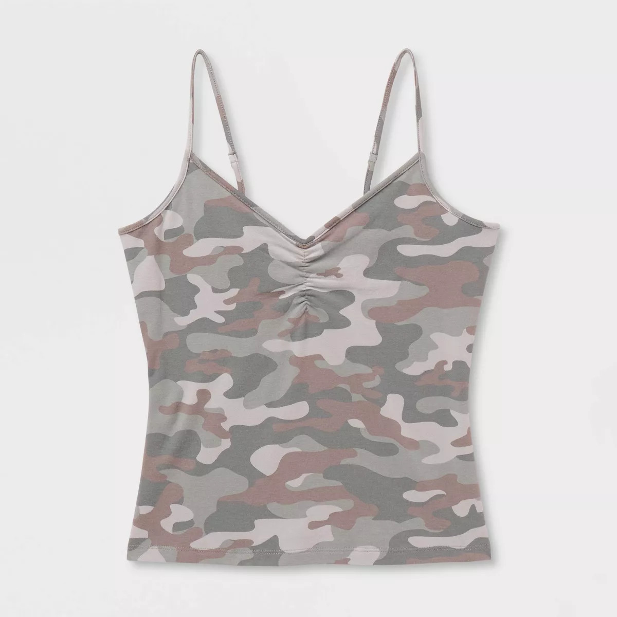 Women's Jersey Cinched Front Camisole - Wild Fable\u2122 with Olivia Dayton Camo XS | Target