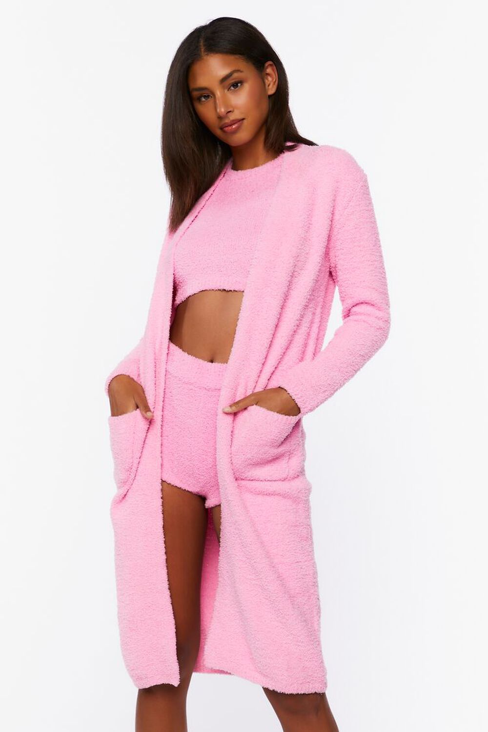 Fuzzy Knit Duster Cardigan | Forever 21 (US)