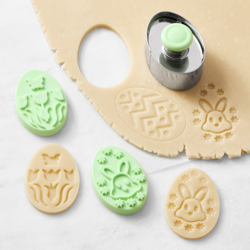 Easter Egg Stamp Cookie Cutters, Set of 3 | Williams-Sonoma