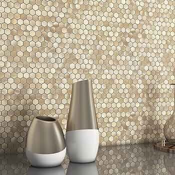 BeNice Peel and Stick Backsplash Kitchen Tiles,Stick on Backsplash Peel and Stick Mosaic Tiles Pe... | Amazon (US)
