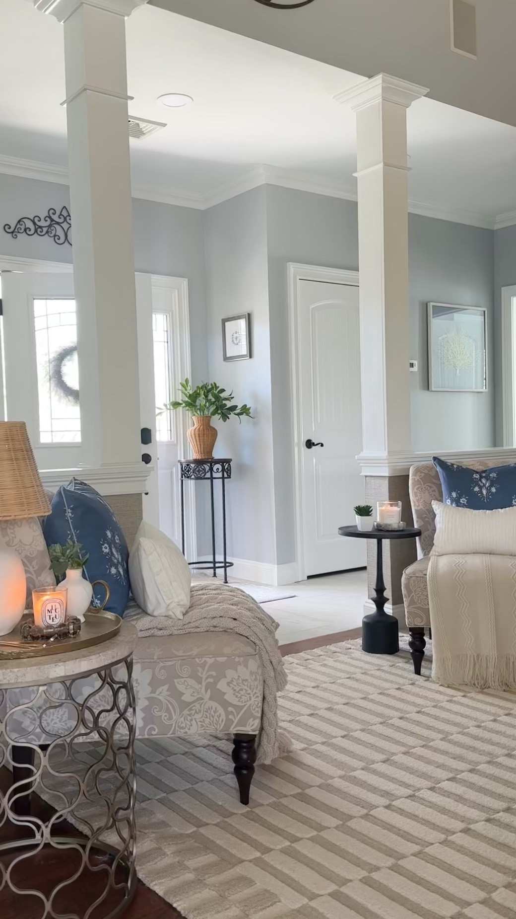 Sunny day entryway styling! Shop favorite throw pillows, blankets, candles, area rug and more decor! Amazon big spring sales. 

#LTKSaleAlert #LTKHome