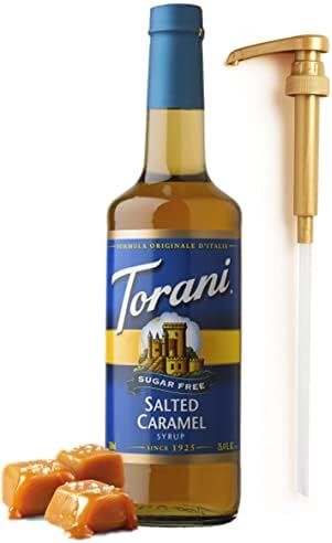 Torani Sugar Free Salted Caramel Syrup for Coffee 25.4 Ounces Syrups for Coffee Drinks with Fresh... | Amazon (US)