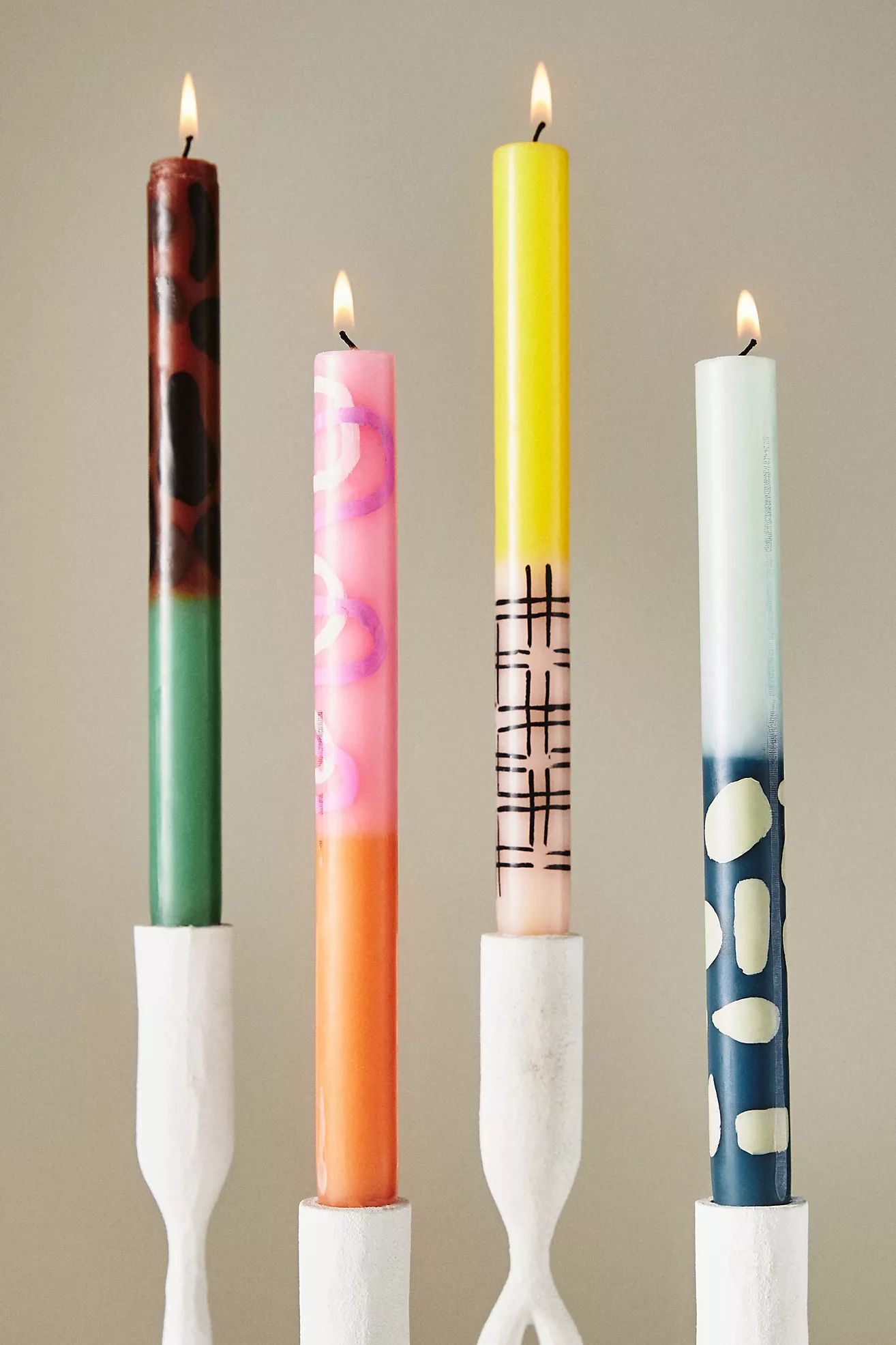 Chester Taper Candles, Set of 4 | Anthropologie (US)