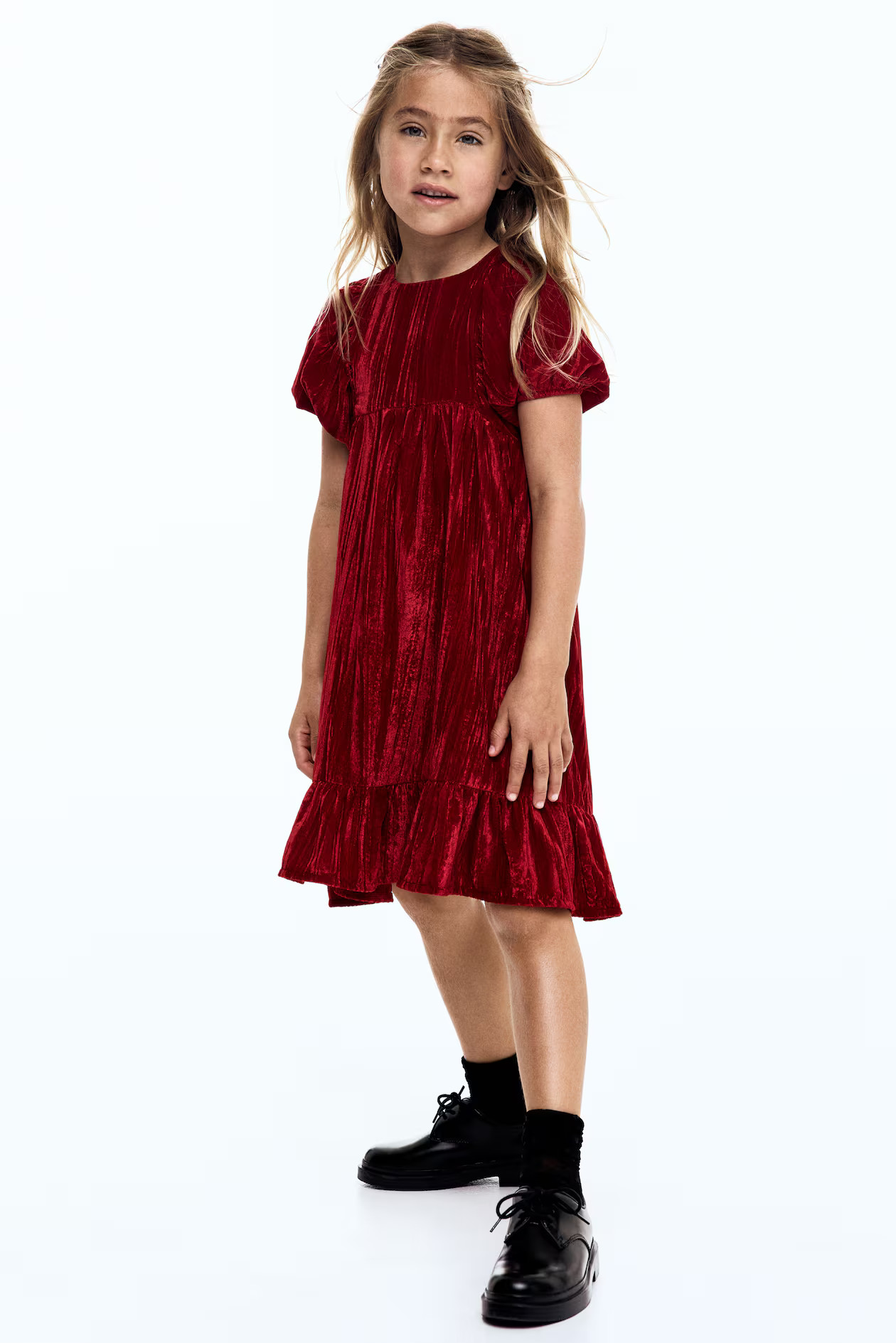 Crushed-Velvet Dress | H&M (US + CA)