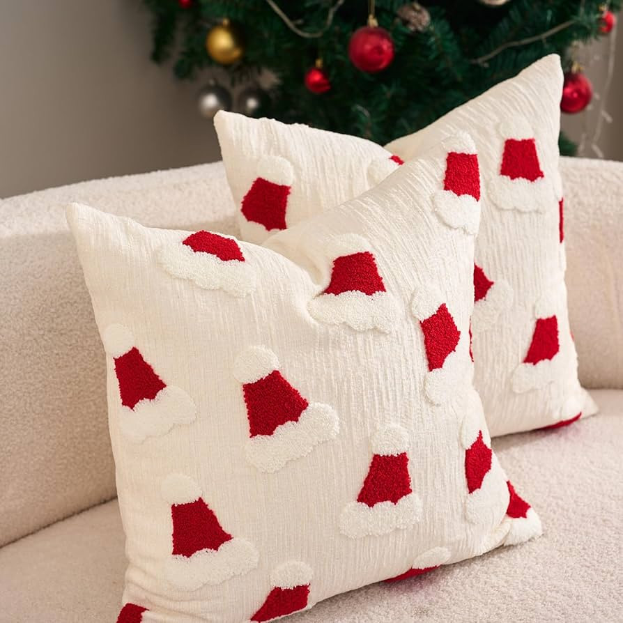 Avigers Christmas Pillowcase 2pcs Christmas Decorations Soft Artificial Plush Christma Tree Pillo... | Amazon (US)