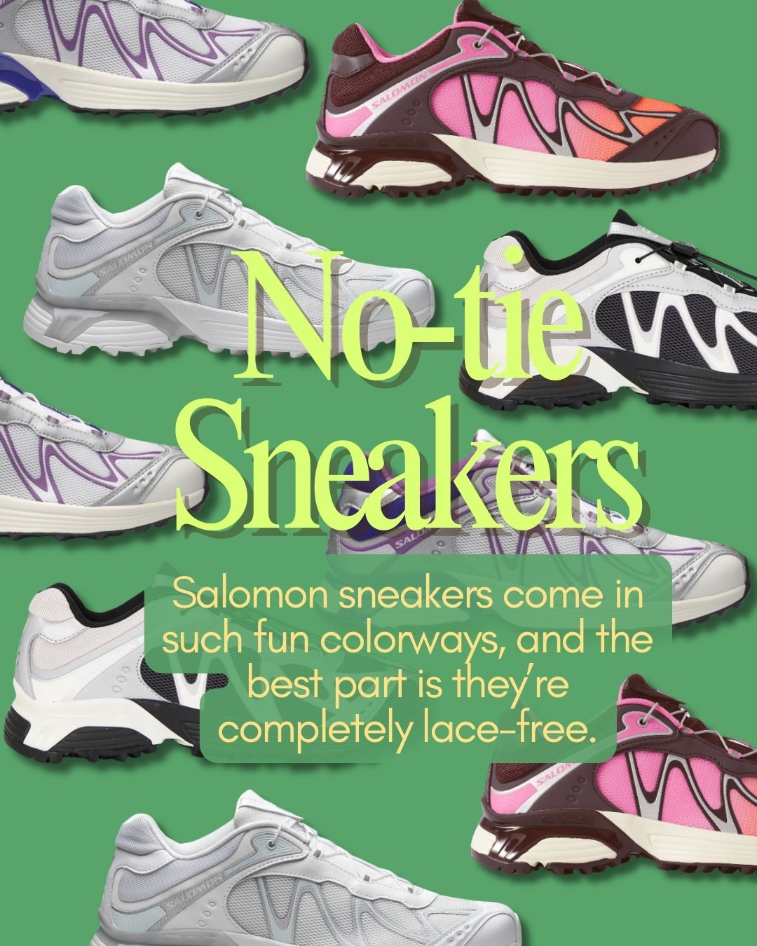 Fun color options + no-tie laces= my perfect shoe! #salomon

#LTKOver40 #LTKSeasonal #LTKmorningroutine