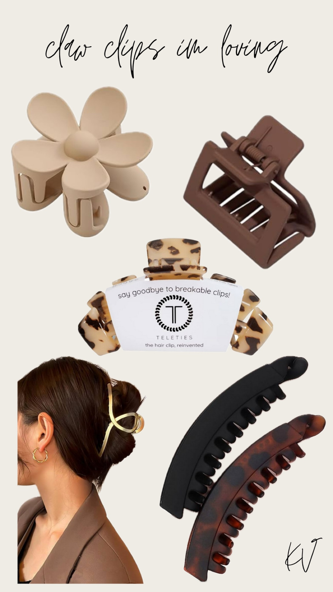 Loving these neutral claw clips/banana clip! 

#LTKsalealert #LTKSpringSale #LTKstyletip