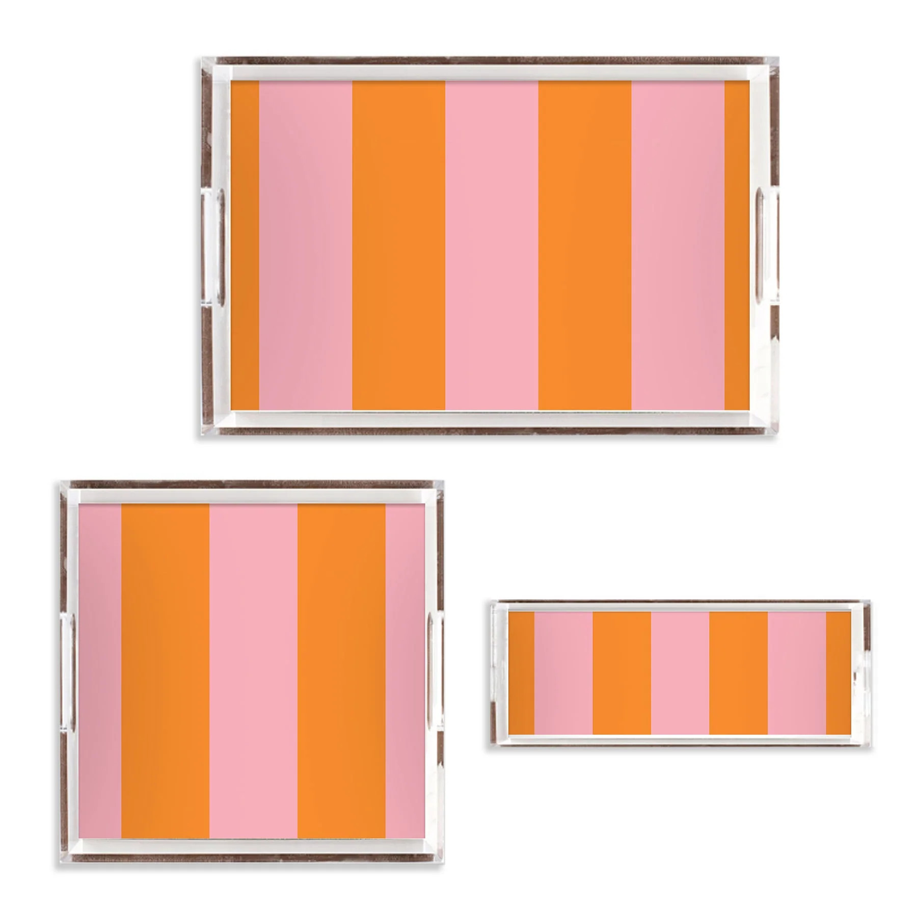 Stripes Lucite Tray | Katie Kime Inc