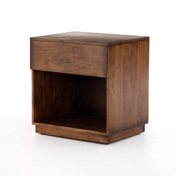 Duncan Burnt Fruitwood Acacia Nightstand | Scout & Nimble