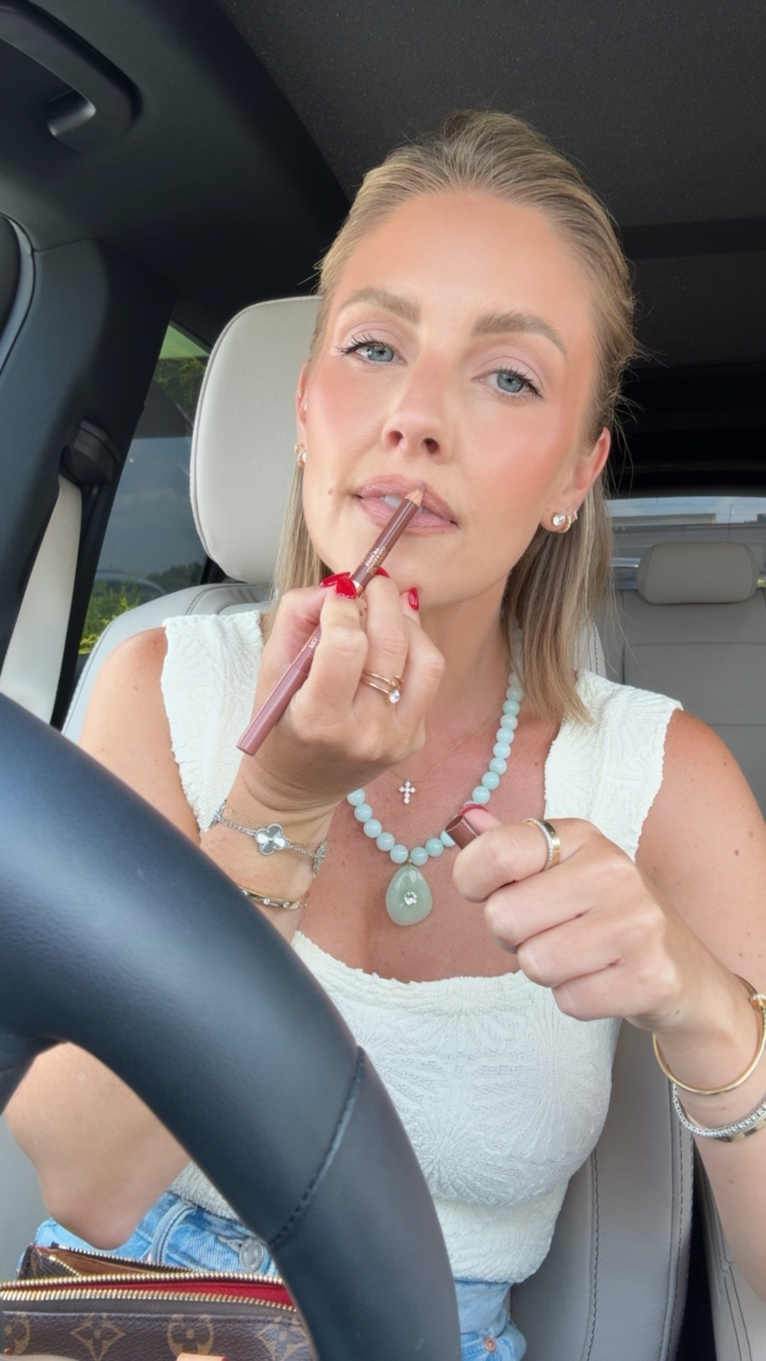 Lip liner: Medium 
Lipstick: Haze
Lipgloss: Date Night

#LTKgrwm #LTKmomlife #LTKOver40