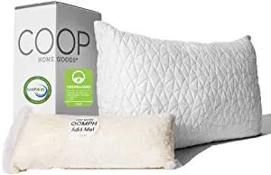 Coop Home Goods Original Loft Pillow Queen Size Bed Pillows for Sleeping - Adjustable Cross Cut M... | Amazon (US)