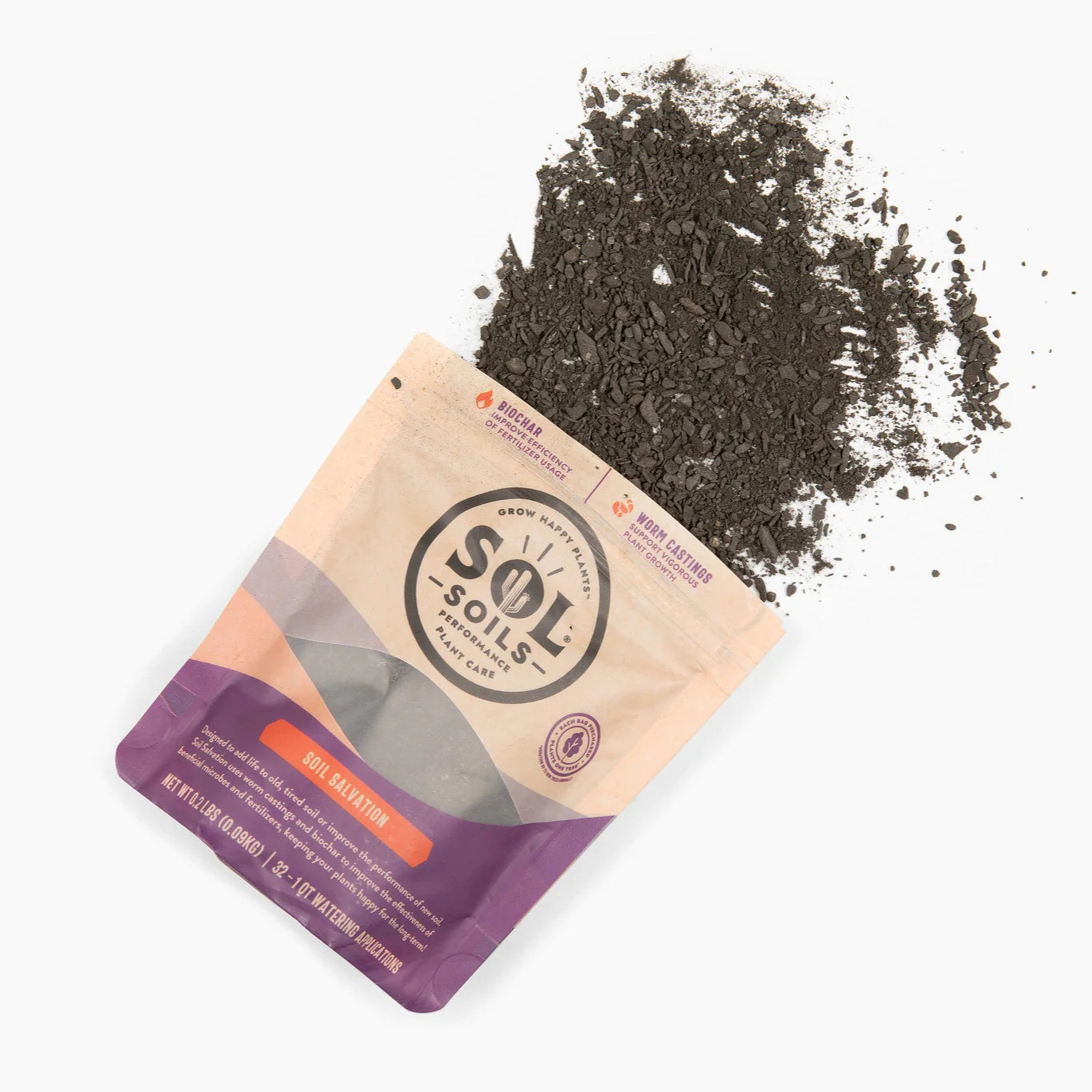 Sol Biotics - Soil Salvation - Worm Castings & Biochar Soil Revitalize | Sol Soils