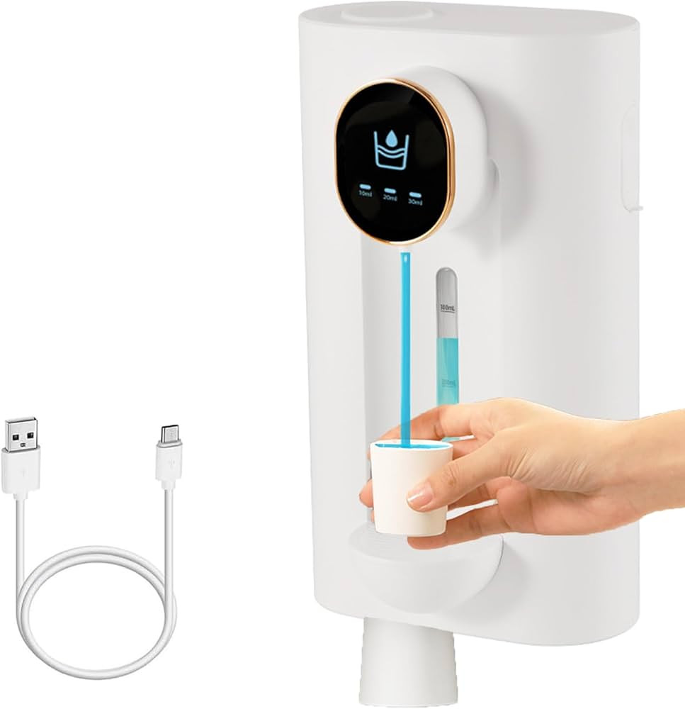 Automatic Mouthwash Dispenser for Bathroom, 540ml(18 oz) Wall Mounted Mouth Wash Dispenser, Refil... | Amazon (US)