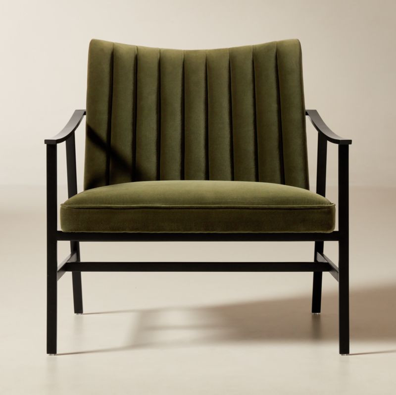 Blair Green Velvet Accent Chair by Paul McCobb + Reviews | CB2 | CB2