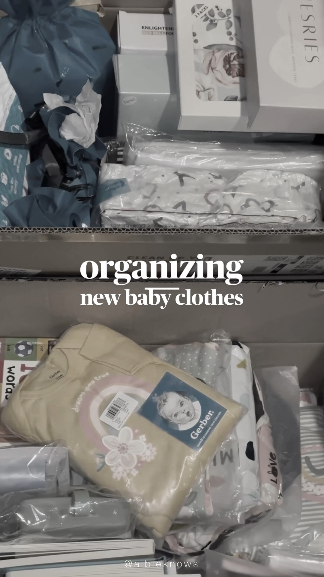 🚼 baby wardrobe storage solutions —

• standing wardrobe with adjustable / customzable options to meet storage needs 
• baby velvet hangers to neatly hang gowns, footed onesies, outfit sets, outerwear, etc 
• organizer for smaller accessories ie. socks, hats, mitts, bows, etc
• baskets for folded essentials ie. burp clothes, towels, wash cloths, etc
• drawers for folded wardrobe pieces across diff sizes (labeled for ease) and folded essentials ie. bedding

Tip: don’t be afraid to use different solutions in unexpected ways to optimize your storage space.  

#LTKhome #LTKbaby