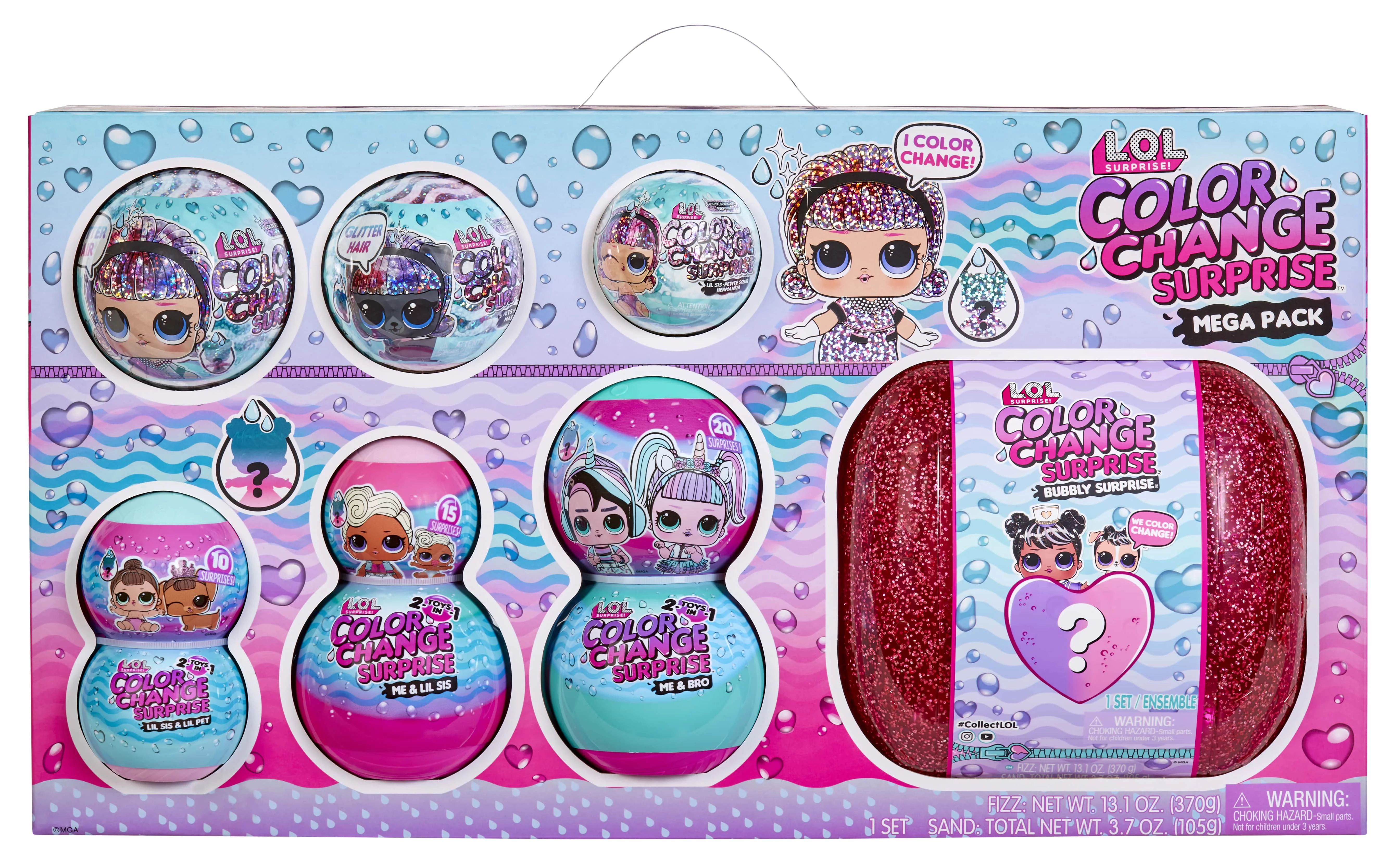 LOL Surprise Color Change Mega Pack Collectible Doll Exclusive w/ 70+ Surprises Age 4+ - Walmart.... | Walmart (US)