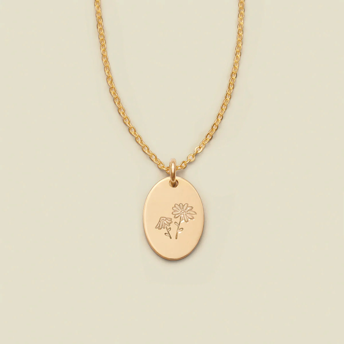 Mini Oval Disc Necklace | Made by Mary (US)