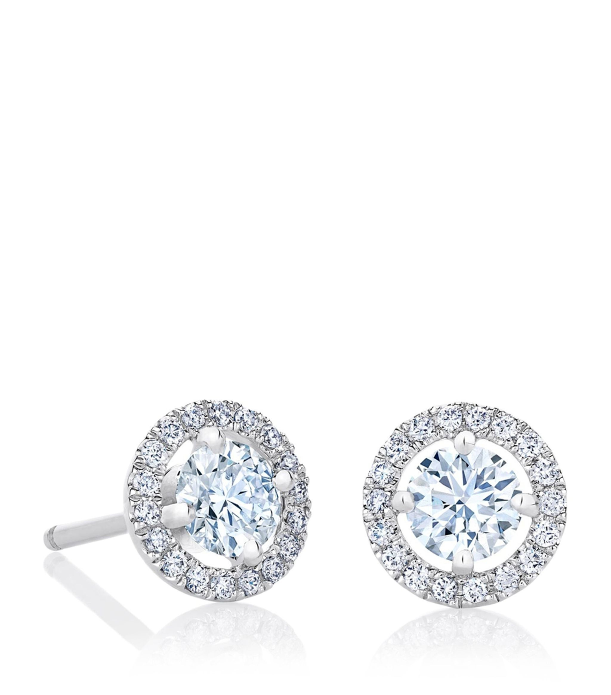 White Gold And Diamond My First de Beers Aura Stud Earrings | Harrods
