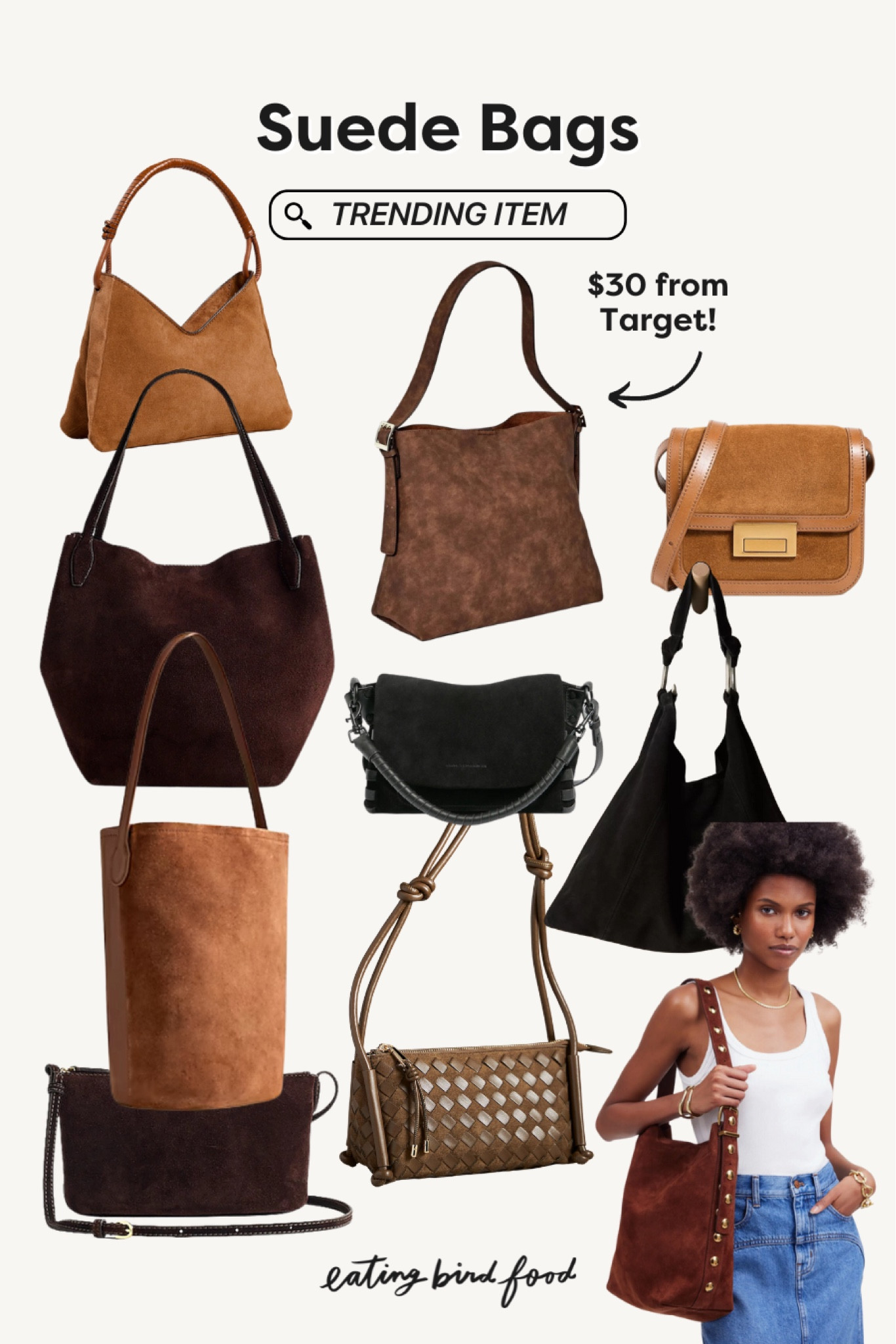Suede bags are trending! Here are some that I have my eyes on! 