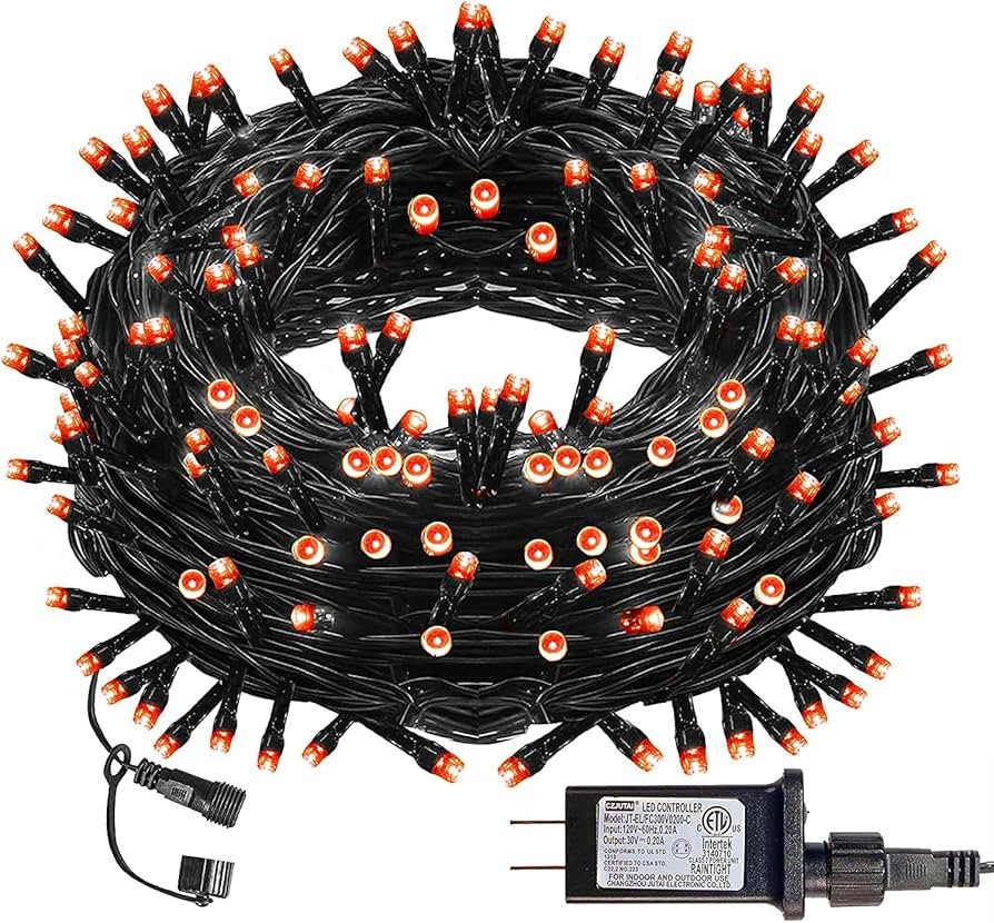 DAZZLE BRIGHT Halloween 300 LED String Lights, 100FT Connectable String Lights with 8 Lighting Mo... | Amazon (US)