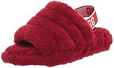 UGG Women's Fluff Yeah Slide Slipper, Samba RED, 8 | Amazon (US)