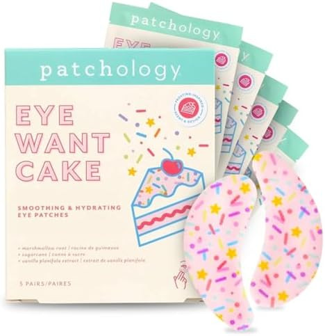 Patchology Eye Want Cake Under Eye Patches for Puffy Eyes, Dark Circles & Wrinkles, Hydrating Und... | Amazon (US)