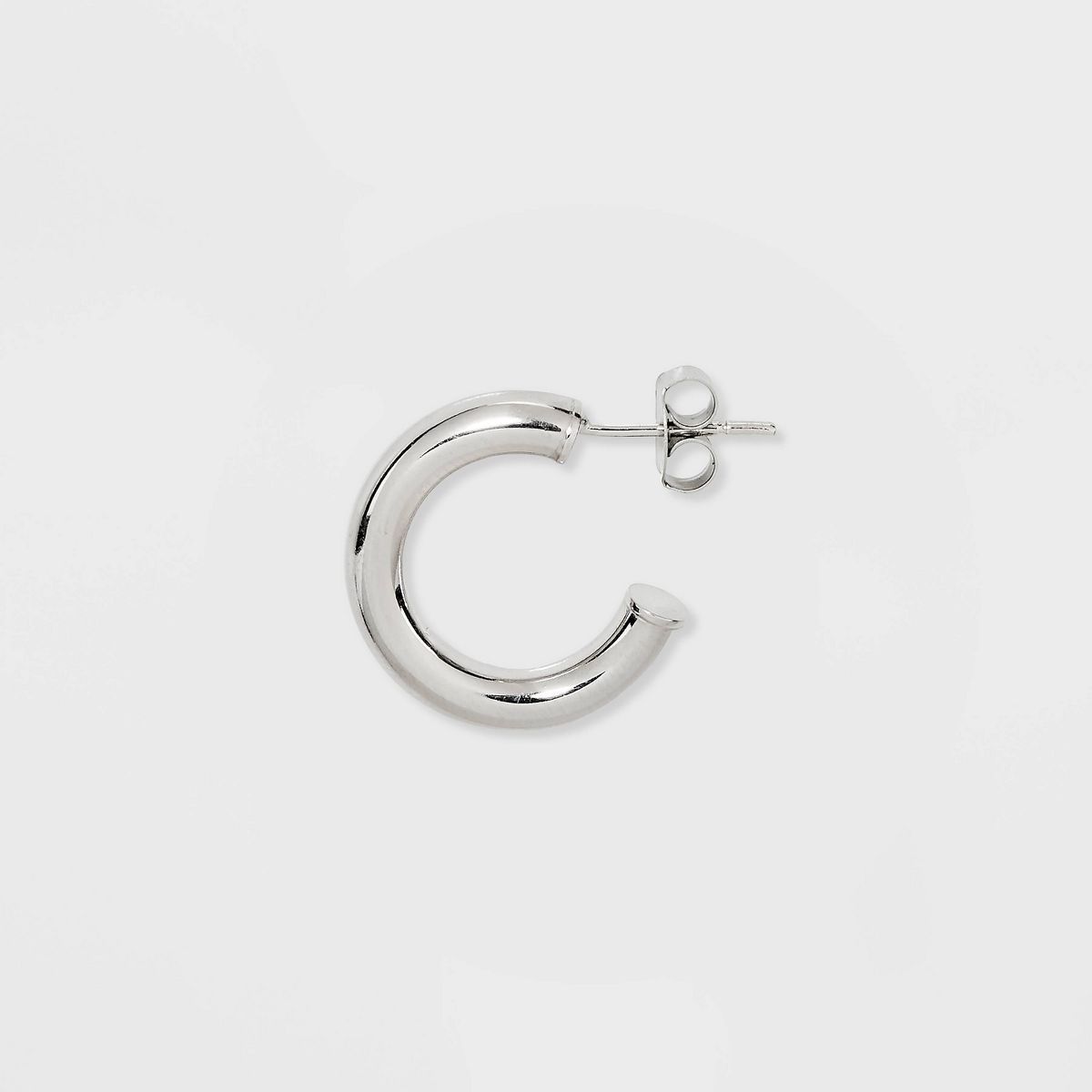 Sterling Silver Small Tube Hoop Earrings - A New Day™ Silver | Target