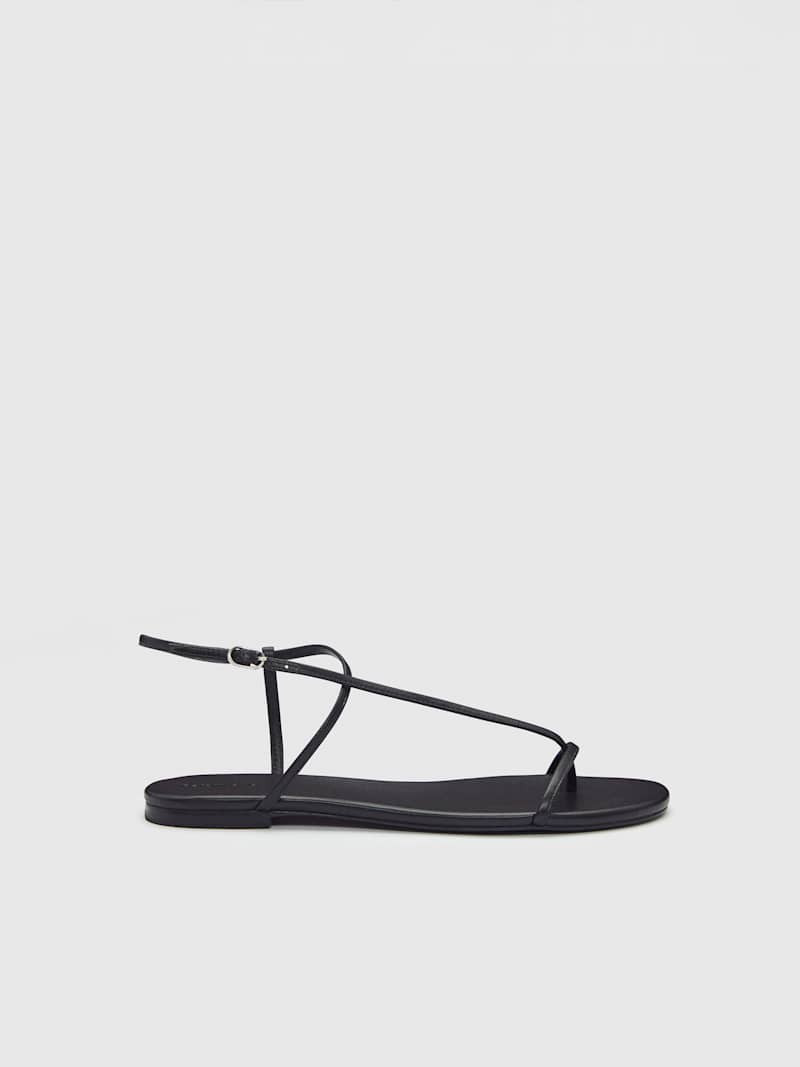 Reformation Pina Flat Sandal Brown 6.5 | Reformation (Global)