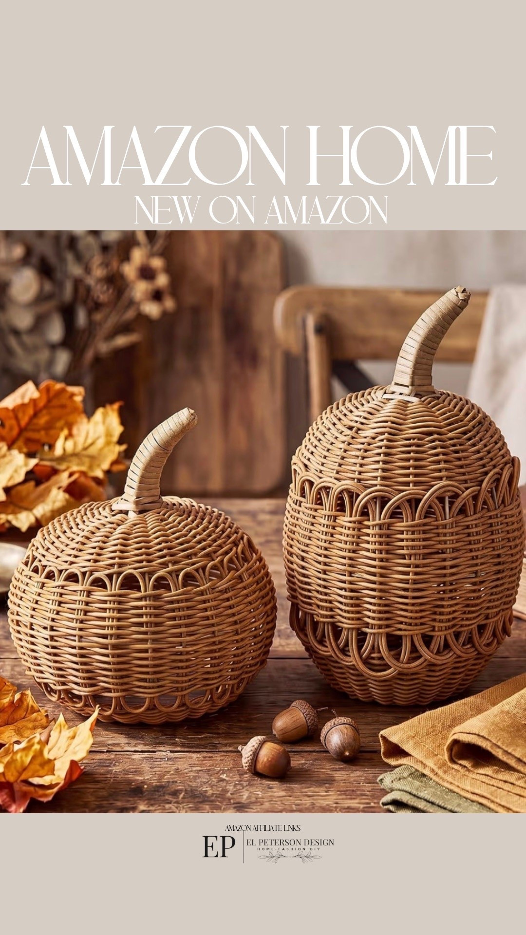 Amazon
New on Amazon
Love these 2 woven pumpkins