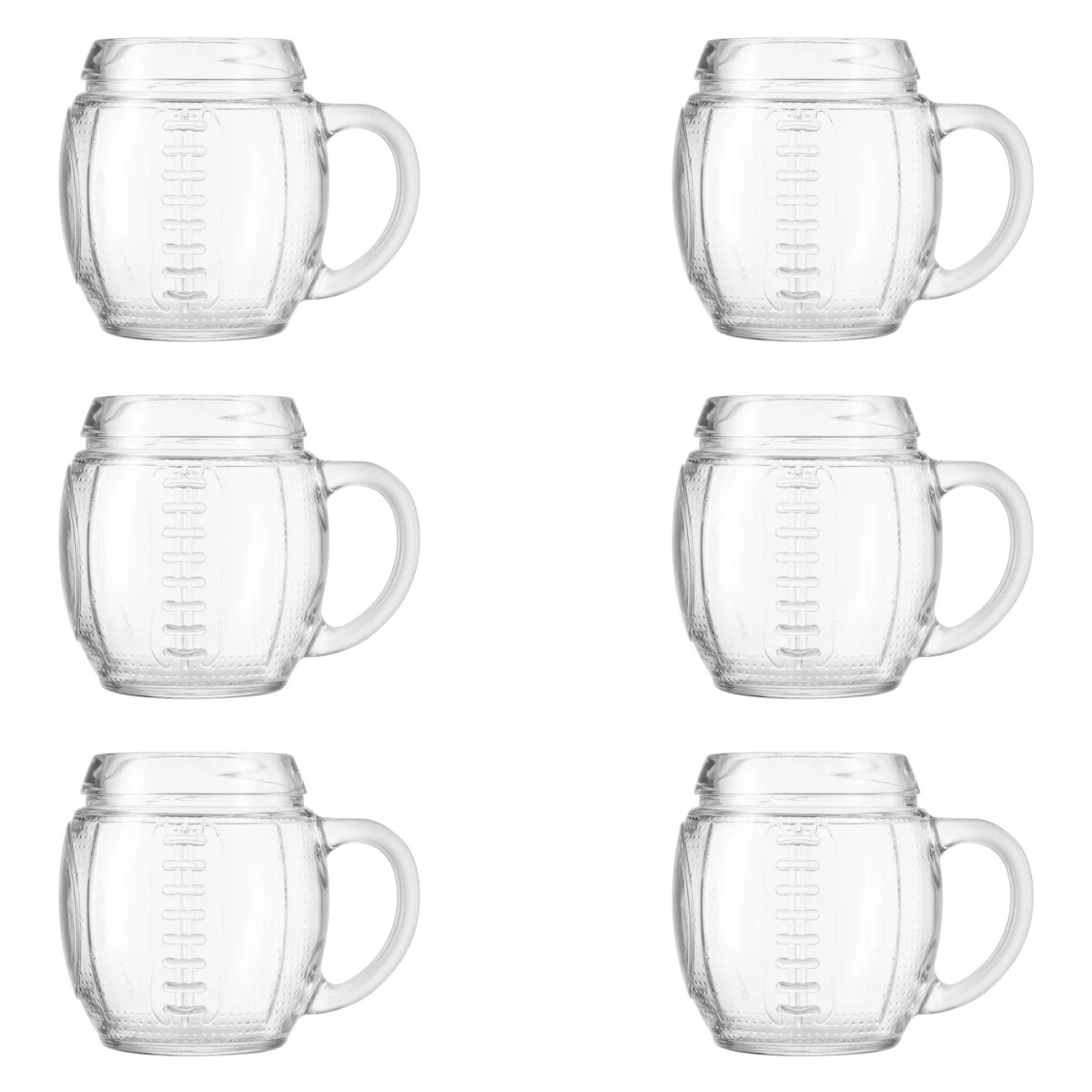 10 Strawberry Street Sports Glassware, American Football (Set of 6) | Wayfair North America