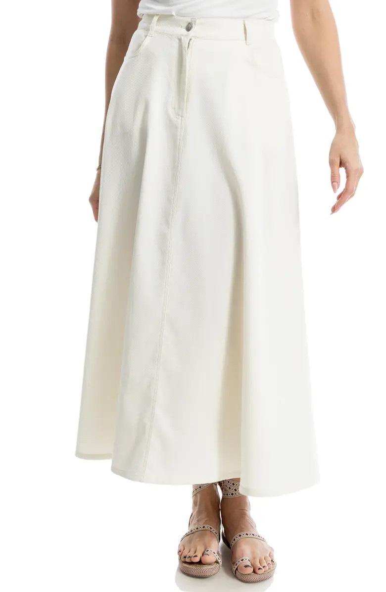 MAX STUDIO Piqué A-Line Maxi Skirt | Nordstromrack | Nordstrom Rack