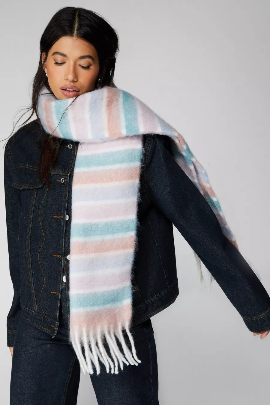 Pastel Blanket Stripe Scarf | Nasty Gal UK (+IE)