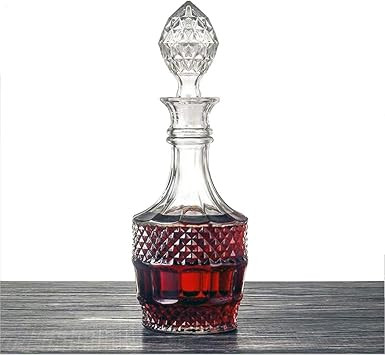 MDLUU Liquor Decanter, Glass Decanter Bottle with Airtight Stopper, Wiskey Vodka Bourbon Decanter... | Amazon (US)