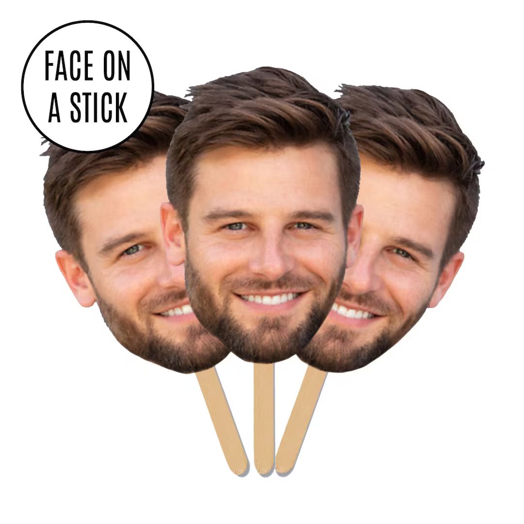Face on A Stick Big Head Cutouts Bachelorette Party Favors Birthday Decorations Fat Head Groom Cu... | Etsy (US)