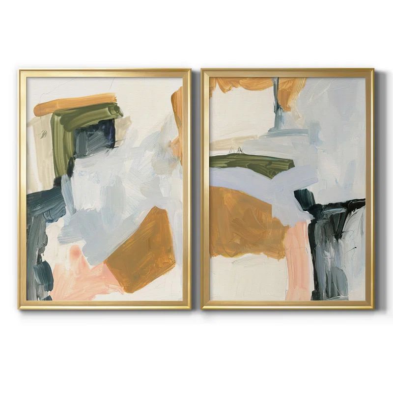 Palette Meld I Framed On Canvas 2 Pieces Painting | Wayfair North America