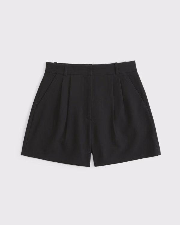 Women's Curve Love A&F Sloane Tailored Short | Women's Clearance | Abercrombie.com | Abercrombie & Fitch (US)