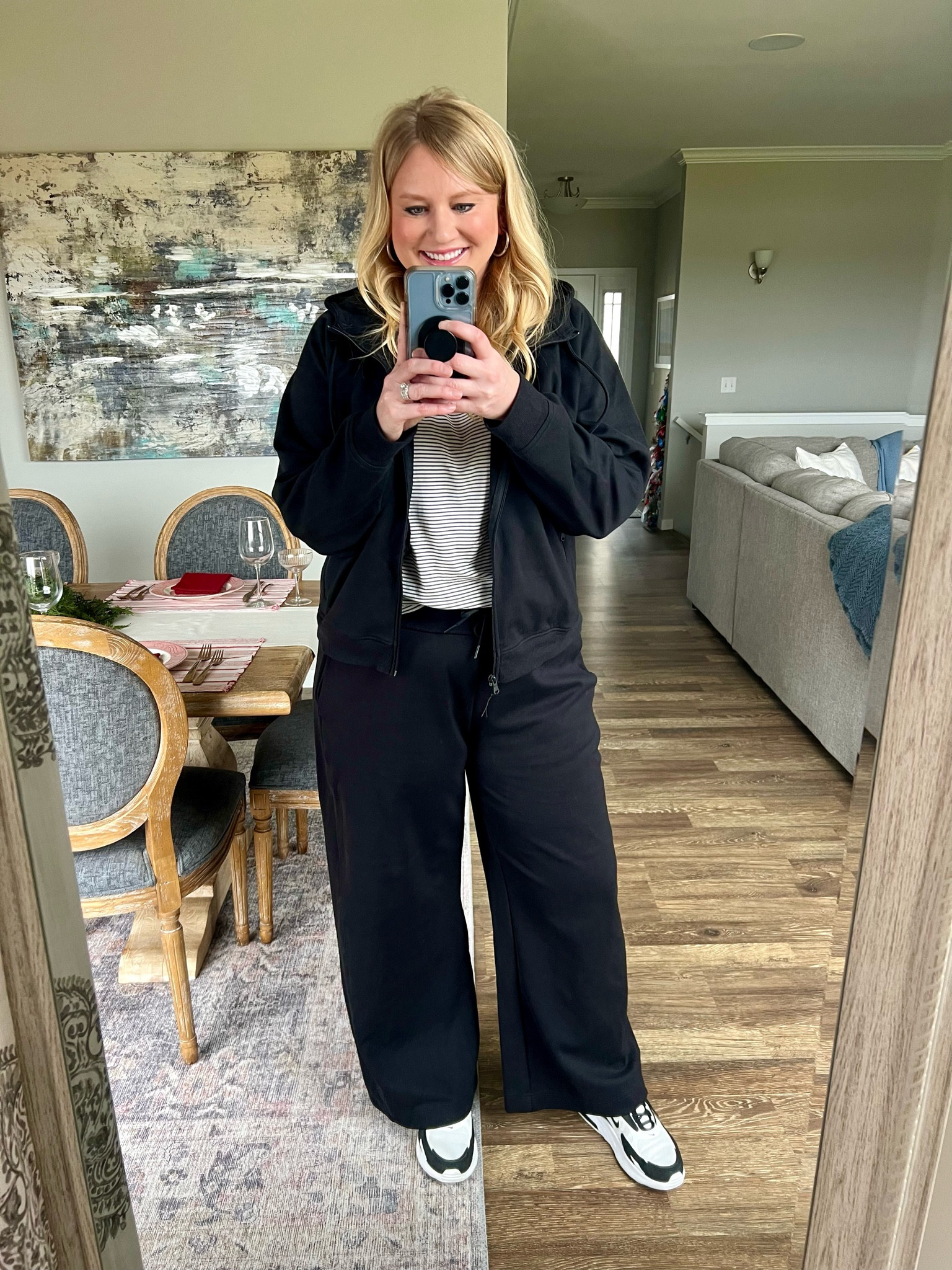 The perfect travel / lounge set! Super affordable and great quality. I’m 5’9” and got the XL regular length  

#LTKMidsize #LTKTravel #LTKOver40