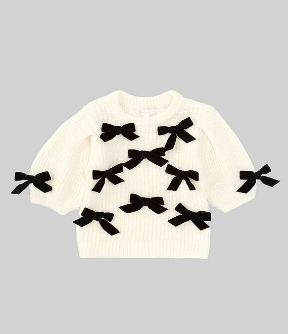 Little Girls 2T-6X Bow Detail Sweater | Dillard's