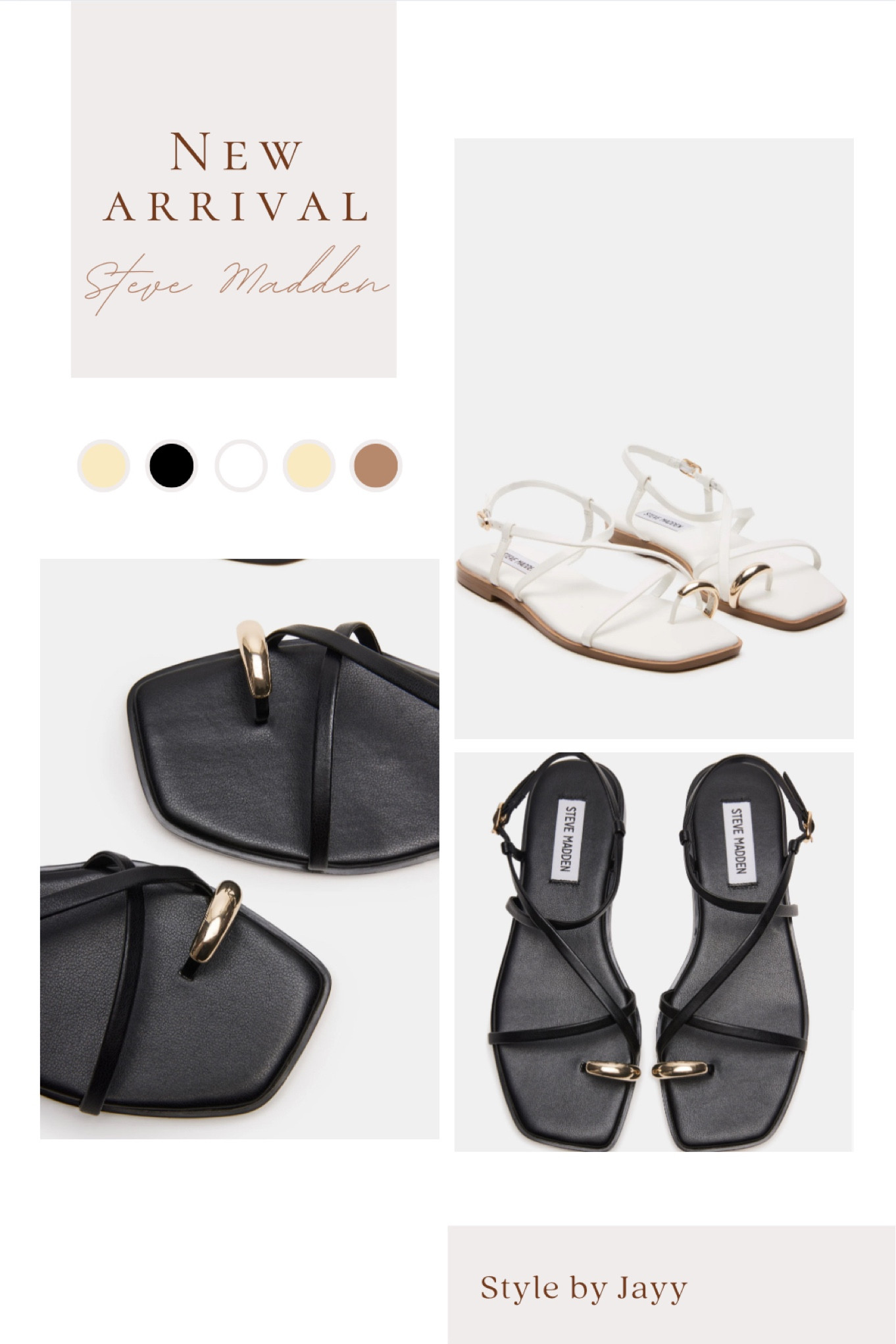 New Steve Madden Sandal🤍🖤

#LTKstyletip #LTKshoecrush #LTKSpringSale