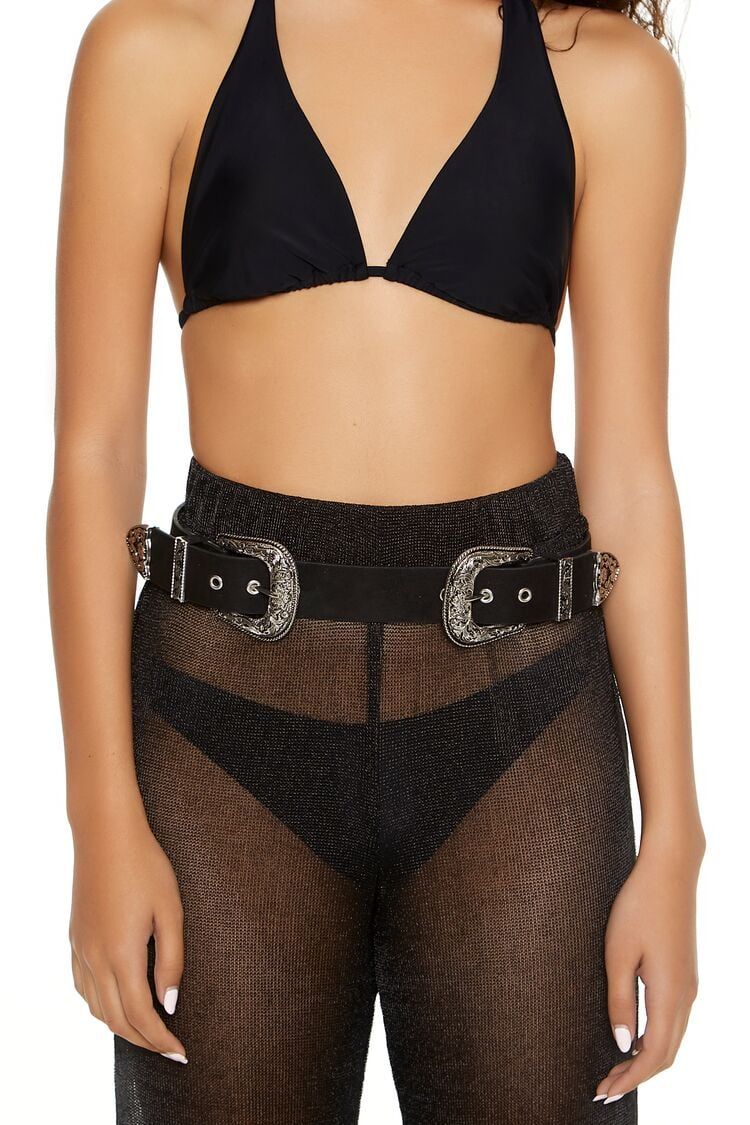 Etched Dual-Buckle Belt | Forever 21