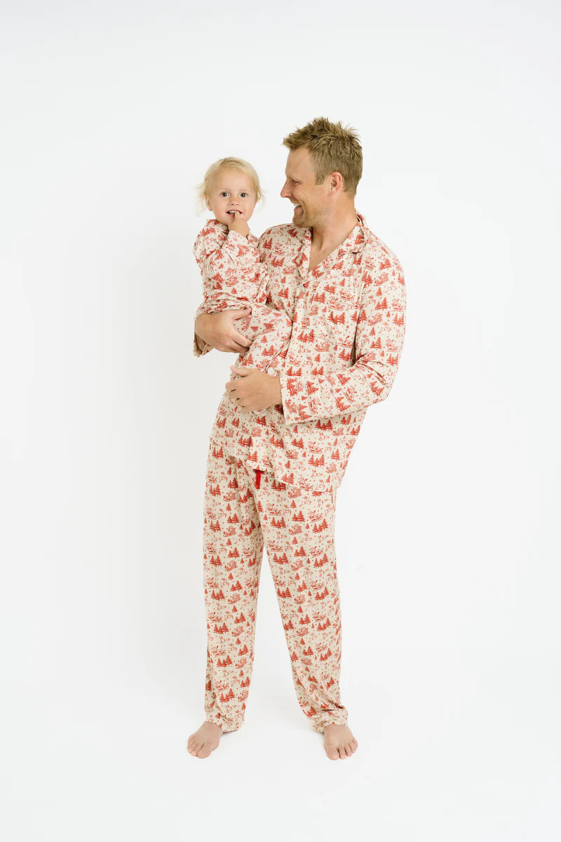 Classic Claus Men's Button Up Set | Little One Shop Co